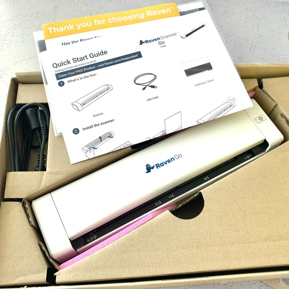 Raven Other Raven Go Portable Mobile Document Receipt Scanner Pc